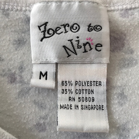 Zero to nine! Long sleeve tunic with flower pattern. Size M - Picture 4 of 4